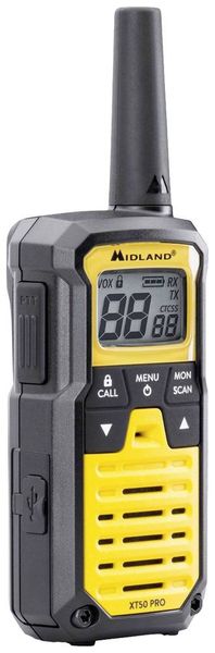 Produktbild: Midland XT50 Pro Koffer Gelb C1464.01 PMR/LPD-Handfunkger&auml;t 2er Set