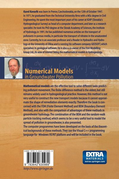 Produktbild: Numerical Models in Groundwater Pollution