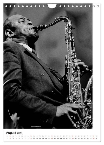 Produktbild: Jazz live (Wandkalender 2026 DIN A4 hoch), CALVENDO Monatskalender
