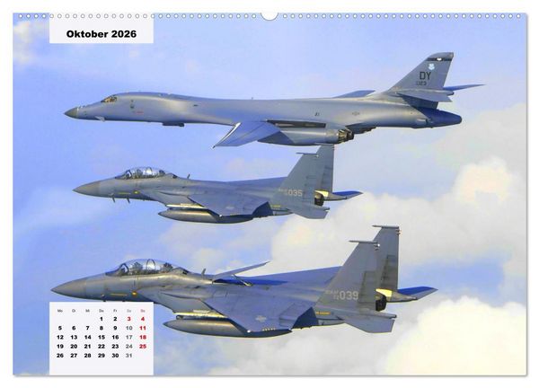 Produktbild: Fighter aircraft. Faszination Kampfflugzeug (Wandkalender 2026 DIN A2 quer), CALVENDO Monatskalender