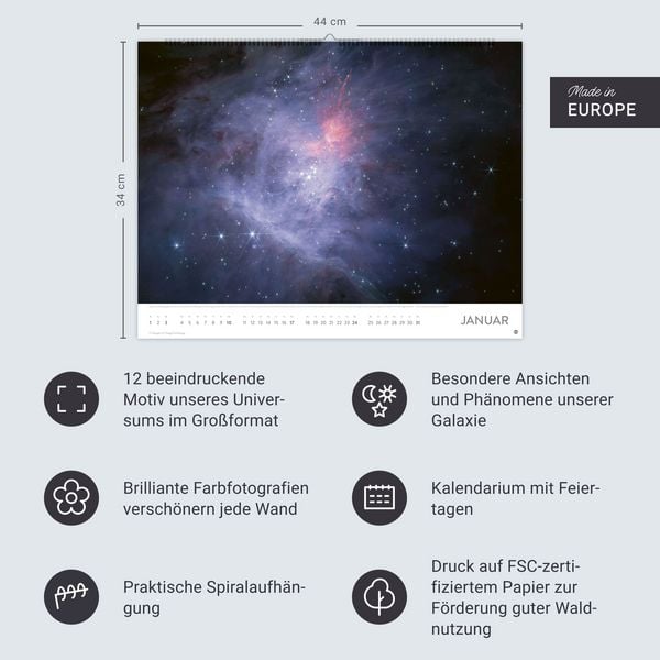 Produktbild: Das Universum Posterkalender 2027