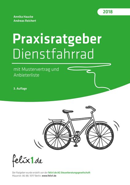 Produktbild: Praxisratgeber Dienstfahrrad