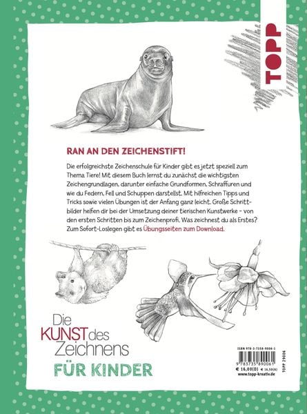 Produktbild: Die Kunst des Zeichnens f&uuml;r Kinder Zeichenschule - Tiere