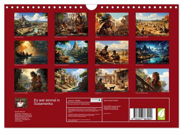 Produktbild: Es war einmal in S&uuml;damerika (Wandkalender 2026 DIN A4 quer), CALVENDO Monatskalender
