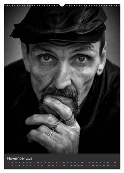Produktbild: Obdachlos. Die Gesichter der Armut (hochwertiger Premium Wandkalender 2026 DIN A2 hoch), Kunstdruck in Hochglanz
