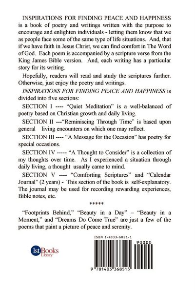 Produktbild: Inspirations for Finding Peace and Happiness