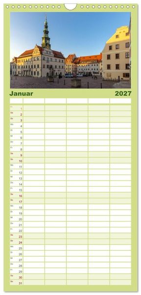 Produktbild: Familienplaner 2027 - Unterwegs in Pirna mit 5 Spalten (Wandkalender, 21 x 45 cm) CALVENDO