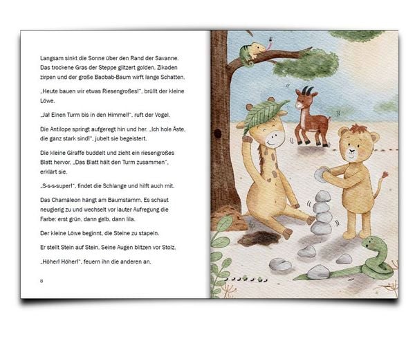 Produktbild: Keine Gewalt in unserer Savanne! Gewaltfreie Kommunikation f&uuml;r Kinder in einer liebevollen Bildergeschichte mit kreativen Ritualen f&uuml;r Familie, Kita und Schule