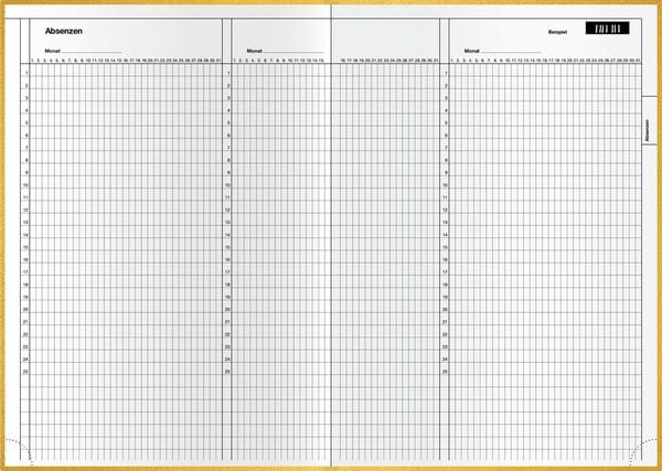 Produktbild: Vorbereitungsheft C5 gold
