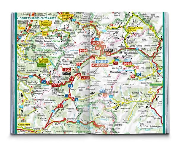Produktbild: KOMPASS Wanderf&uuml;hrer Fassatal, Rosengarten, 60 Touren