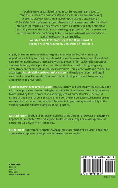 Produktbild: Sustainability in Global Value Chains