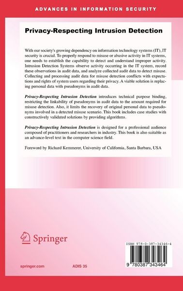 Produktbild: Privacy-Respecting Intrusion Detection