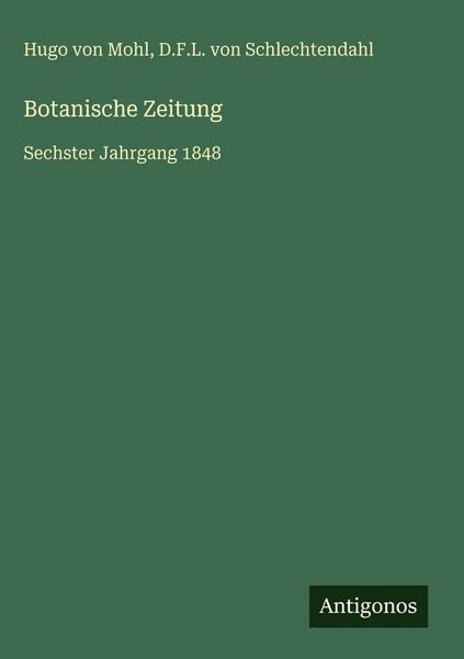 Produktbild: Botanische Zeitung