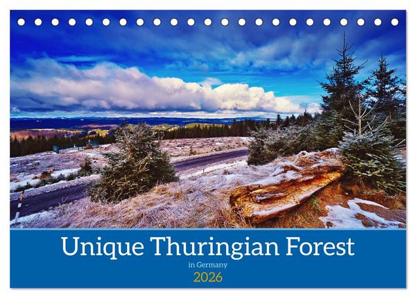 Produktbild: Unique Thuringian Forest (Desk Calendar 2026 DIN A5 landscape), CALVENDO 12 Month DeskCalendar