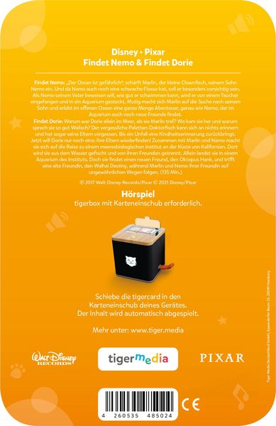 Produktbild: tigercard - Disney - Findet Nemo / Findet Dorie