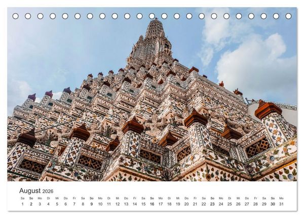 Produktbild: Thailand - Das Land des L&auml;chelns. (Tischkalender 2026 DIN A5 quer), CALVENDO Monatskalender