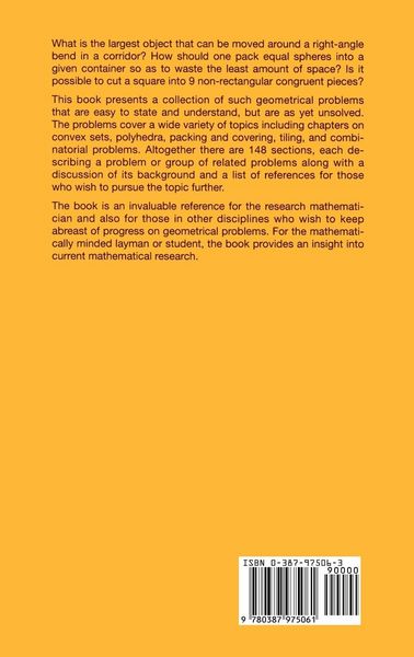 Produktbild: Unsolved Problems in Geometry