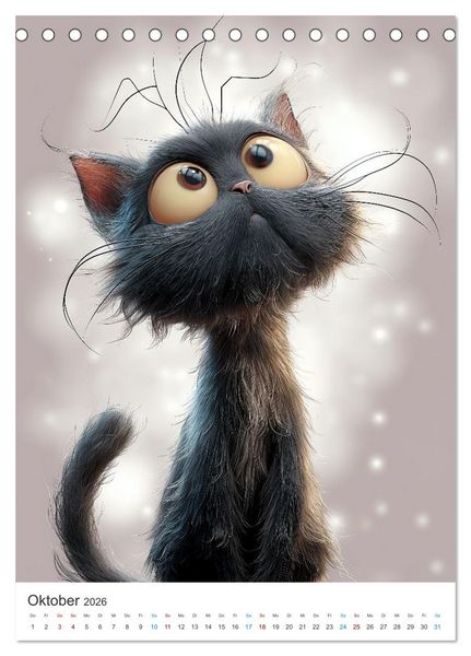 Produktbild: Miau & Mauz (Tischkalender 2026 DIN A5 hoch), CALVENDO Monatskalender