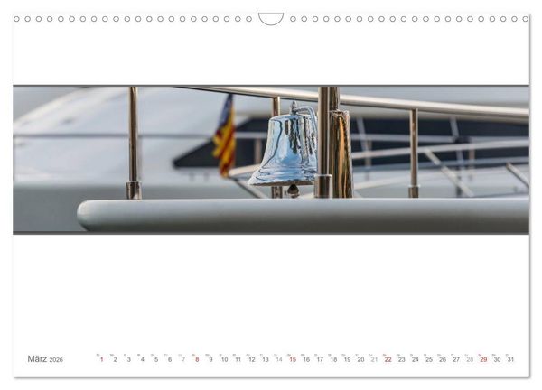 Produktbild: Emotionale Momente: Yachten - eleganter Luxus auf den Weltmeeren (Wandkalender 2026 DIN A3 quer), CALVENDO Monatskalender