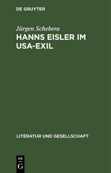 Produktbild: Hanns Eisler im USA-Exil