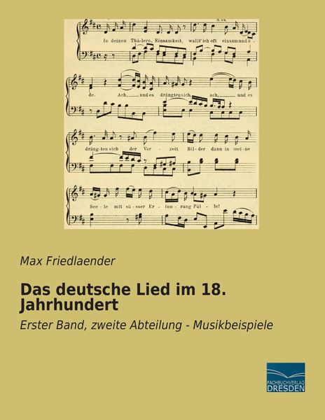 Das deutsche Lied im 18. Jahrhundert -