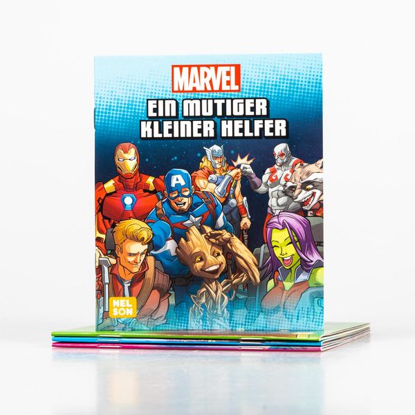 Produktbild: Nelson Mini-B&uuml;cher: 4er Marvel 1-4