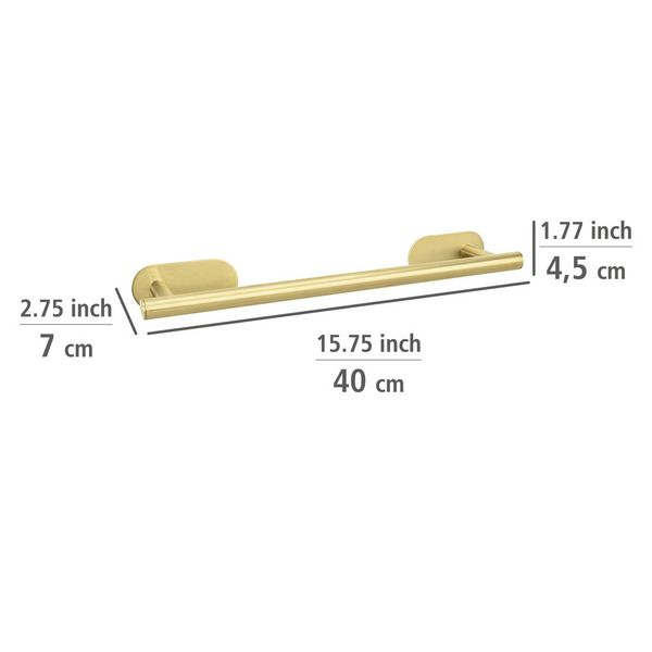 Produktbild: Turbo-Loc&reg; Badetuchstange Mod. Orea Gold, 40 cm, Befestigen ohne bohren