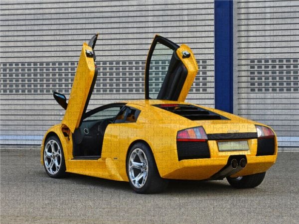 CALVENDO Puzzle Ein Motiv aus dem Kalender DER GELBE STIER - Lamborghini Murciélago | 1000 Teile Lege-Größe 64x48cm Foto-Puzzle für glückliche Stunden
