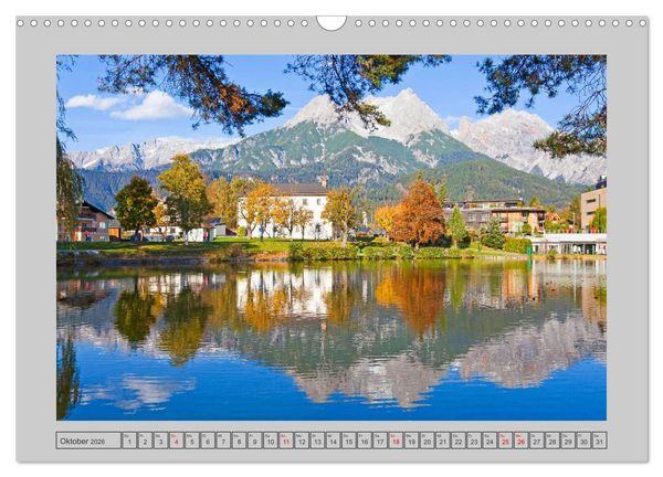 Produktbild: Gr&uuml;&szlig;e aus Saalfelden (Wandkalender 2026 DIN A3 quer), CALVENDO Monatskalender