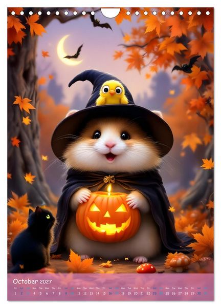 Produktbild: Cute Hamsters - For Kids - (Wall Calendar 2027 DIN A4 portrait), CALVENDO 12 Month Wall Calendar