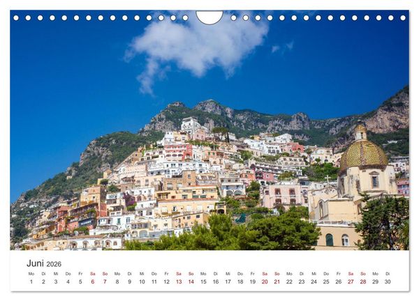 Produktbild: Malerische Amalfik&uuml;ste (Wandkalender 2026 DIN A4 quer), CALVENDO Monatskalender