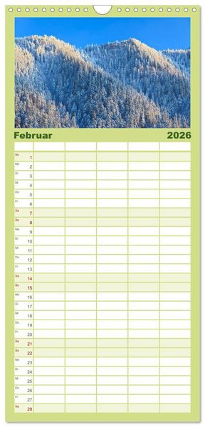 Produktbild: Familienplaner 2026 - Eine Reise durch die W&auml;lder dieser Welt mit 5 Spalten (Wandkalender, 21 x 45 cm) CALVENDO