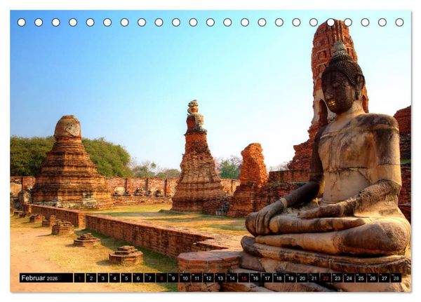 Produktbild: Ayutthaya - Thailands alte Hauptstadt (Tischkalender 2026 DIN A5 quer), CALVENDO Monatskalender