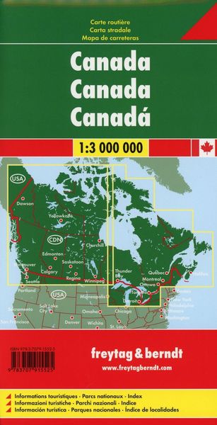 Kanada, Autokarte 1:3 Mio.