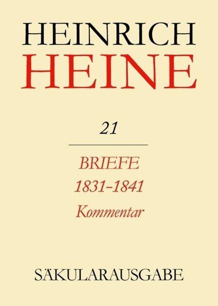 Produktbild: Briefe 1831-1841. Kommentar