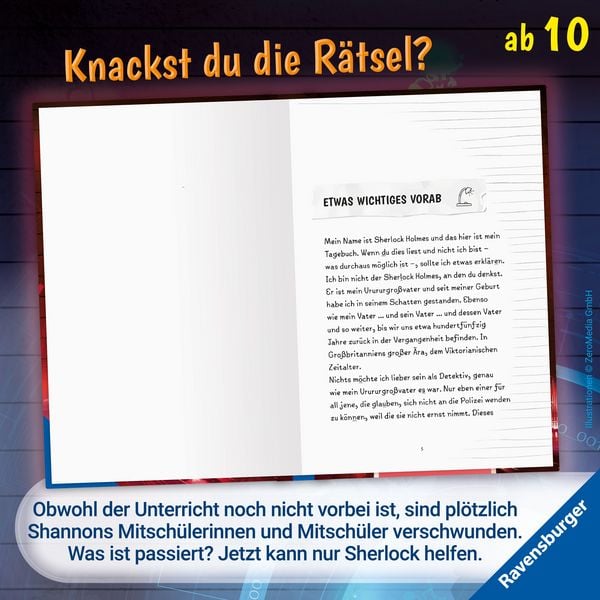 Produktbild: Sherlock & You, Band 2 - Das R&auml;tsel um die verlassene Schule
