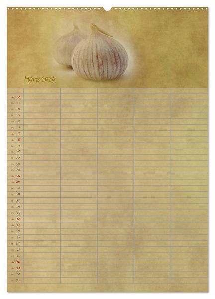 Produktbild: Familienplaner f&uuml;r die K&uuml;che. (hochwertiger Premium Wandkalender 2026 DIN A2 hoch), Kunstdruck in Hochglanz