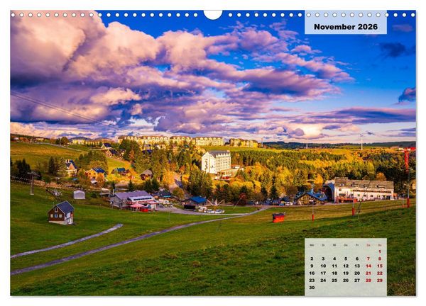 Produktbild: Oberwiesenthal und der Fichtelberg im Erzgebirge (Wandkalender 2026 DIN A3 quer), CALVENDO Monatskalender