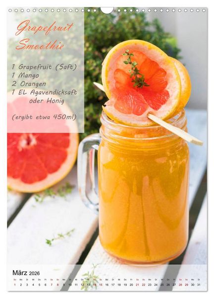 Produktbild: Smoothies zum Selbermachen (Wandkalender 2026 DIN A3 hoch), CALVENDO Monatskalender