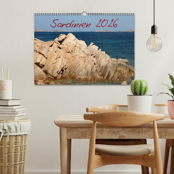 Produktbild: Sardinien 2026 (Wandkalender 2026 DIN A3 quer), CALVENDO Monatskalender