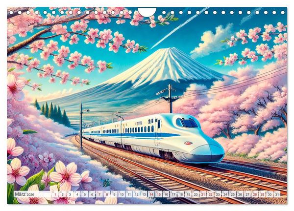 Produktbild: Faszination Eisenbahn - Lokomotiven und Landschaften der Welt (Wandkalender 2026 DIN A4 quer), CALVENDO Monatskalender