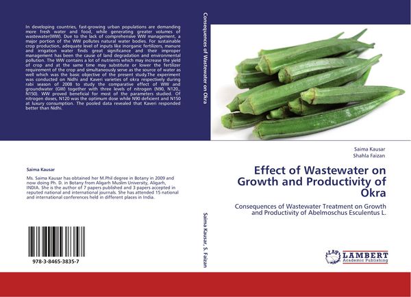 Produktbild: Effect of Wastewater on Growth and Productivity of Okra