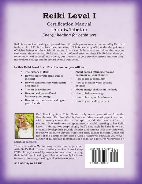 Produktbild: REIKI Usui & Tibetan Level I Certification Manual, Energy Healing for Beginners