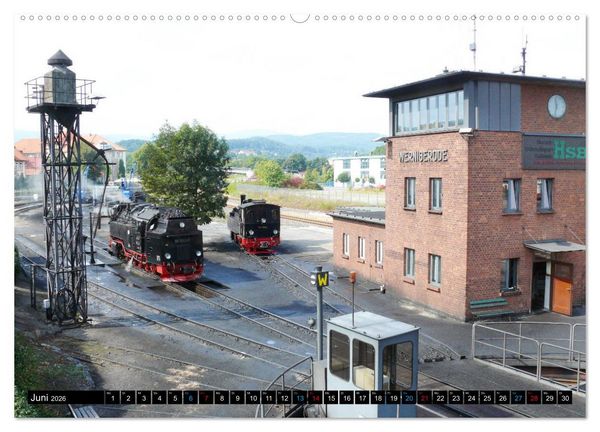 Produktbild: Dampf am Brocken - Die Harzquerbahn (Wandkalender 2026 DIN A2 quer), CALVENDO Monatskalender