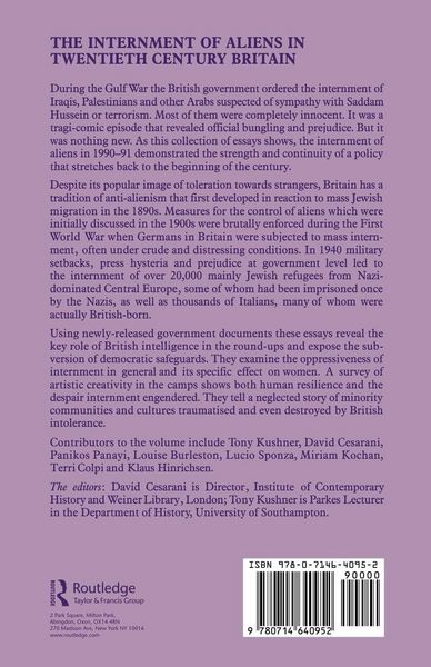 Produktbild: The Internment of Aliens in Twentieth Century Britain