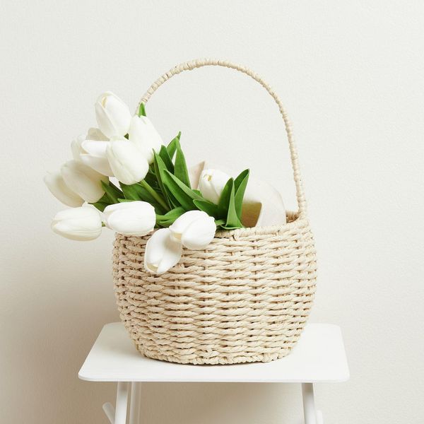 Produktbild: Korb rund mit Henkel, Natur, 28 x &Oslash; 18cm