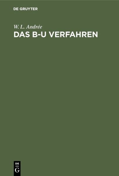 Produktbild: Das B-U Verfahren