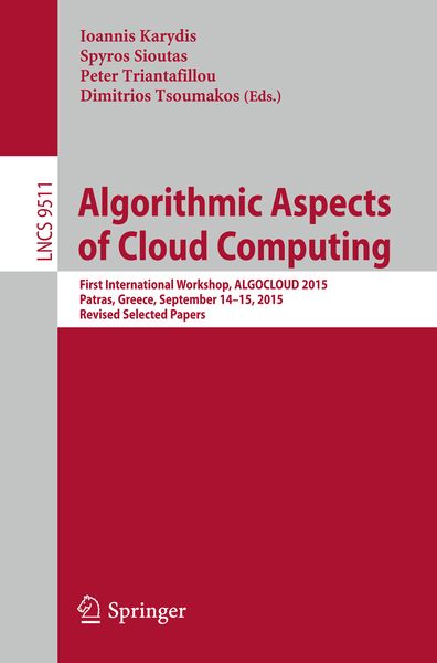 Produktbild: Algorithmic Aspects of Cloud Computing