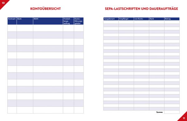 Produktbild: Haushaltsplaner
