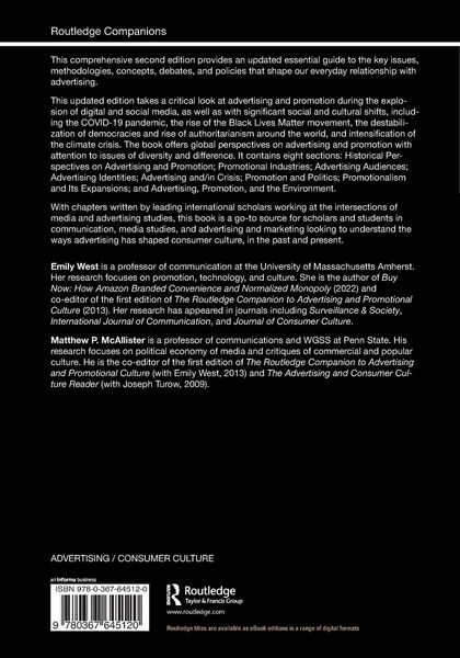 Produktbild: The Routledge Companion to Advertising and Promotional Culture